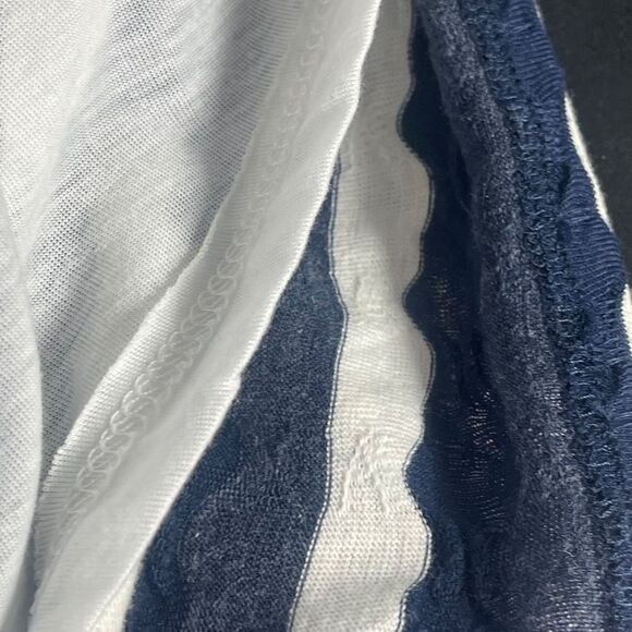 Anthropologie 1.9 One September Multi Stripe Seafarer Dress Ruched Sleeve Sz S - Picture 9 of 12